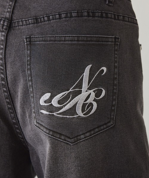 one after another NICE CLAUP（ワンアフターアナザーナイスクラップ）の「【サイズ展開あり】ワイドデニムパンツ（デニムパンツ・レディース・ブルー/ライトブルー/ブラック・SMALL/MEDIUM）」の6枚目の写真