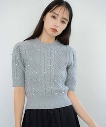 NOELA（ノエラ）の「ケーブルパールニット（ニット/セーター）」