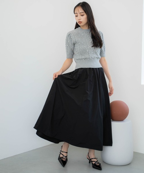 NOELA（ノエラ）の「ケーブルパールニット（ニット/セーター・レディース・オフホワイト/グレー/ピンク・フリー）」の19枚目の写真