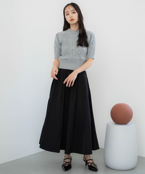 NOELA（ノエラ）の「ケーブルパールニット（ニット/セーター・レディース・オフホワイト/グレー/ピンク・フリー）」の20枚目の写真