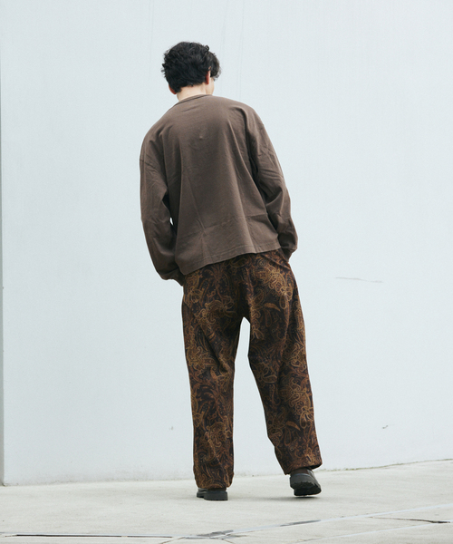 Healthknit（ヘルスニット）の「Health knit / ヘルスニット 別注 ヘンリー ネックロンT（Tシャツ/カットソー・メンズ・ホワイト/ブラウン/ブラック/グレー・MEDIUM/LARGE）」の12枚目の写真