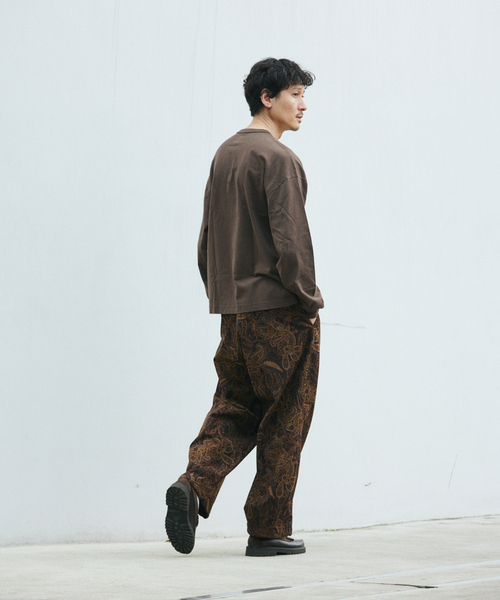 Healthknit（ヘルスニット）の「Health knit / ヘルスニット 別注 ヘンリー ネックロンT（Tシャツ/カットソー・メンズ・ホワイト/ブラウン/ブラック/グレー・MEDIUM/LARGE）」の13枚目の写真