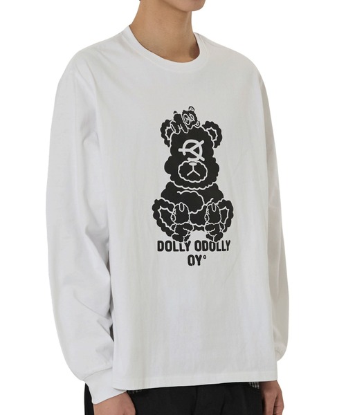 OY（オーワイ）の「『OY/オーワイ』MULTI DOLLY L/S TEE/マルチオードリー長袖Tシャツ（Tシャツ/カットソー・レディース・ブラック/ホワイト・L/M）」の4枚目の写真
