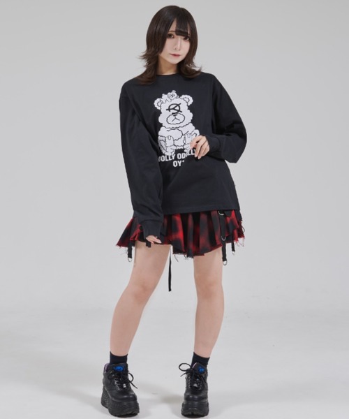 OY（オーワイ）の「『OY/オーワイ』MULTI DOLLY L/S TEE/マルチオードリー長袖Tシャツ（Tシャツ/カットソー・レディース・ブラック/ホワイト・L/M）」の16枚目の写真