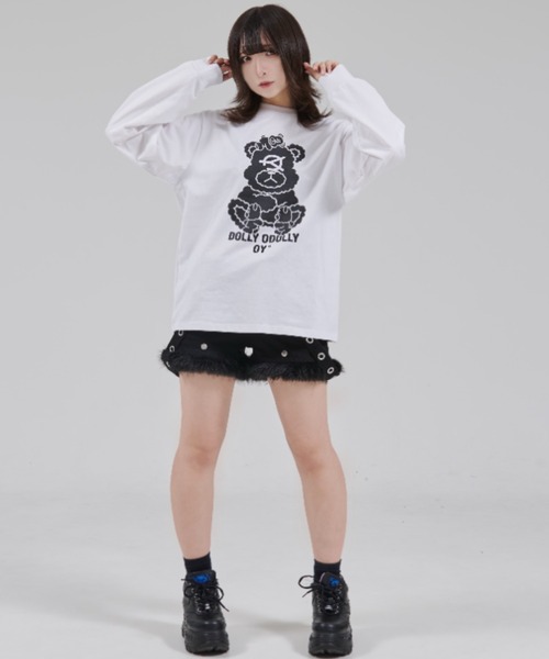 OY（オーワイ）の「『OY/オーワイ』MULTI DOLLY L/S TEE/マルチオードリー長袖Tシャツ（Tシャツ/カットソー・レディース・ブラック/ホワイト・L/M）」の18枚目の写真
