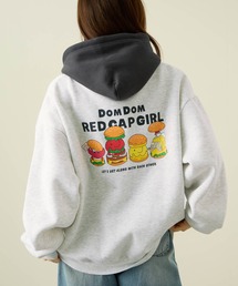 REDCAPGIRL×DOMDOM 裏起毛配色フーディー