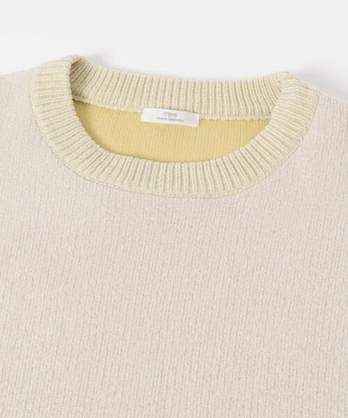 ITEMS URBANRESEARCH（アイテムズ アーバンリサーチ）の「『洗濯可/毛玉防止』ダブルフェイスモールニット（ニット/セーター・レディース・アイボリー/ブルー/モカ/ネイビー/ブラウン系その他・FREE）」の8枚目の写真