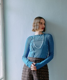 mysty woman | レースハイネックカットソー 576986(Tシャツ/カットソー)