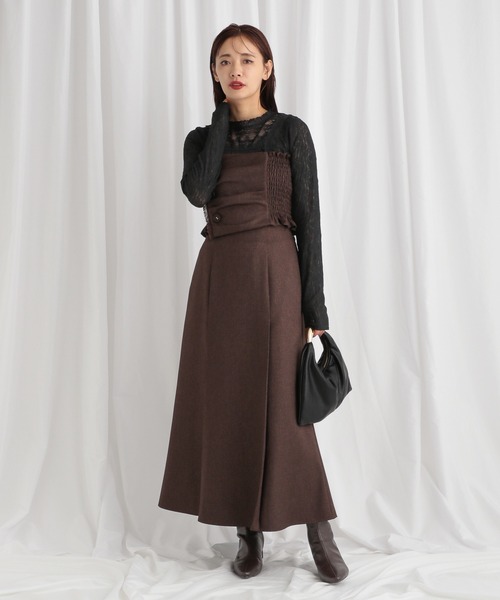 mysty woman（ミスティウーマン）の「レースハイネックカットソー 576986（Tシャツ/カットソー・レディース・ブルー/オフホワイト/ブラック・FREE）」の10枚目の写真