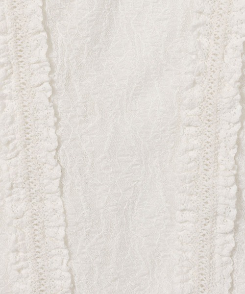 mysty woman（ミスティウーマン）の「レースハイネックカットソー 576986（Tシャツ/カットソー・レディース・ブルー/オフホワイト/ブラック・FREE）」の20枚目の写真