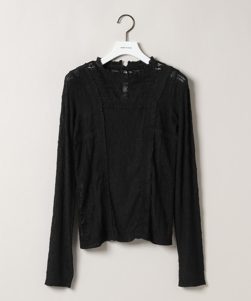 mysty woman（ミスティウーマン）の「レースハイネックカットソー 576986（Tシャツ/カットソー・レディース・ブルー/オフホワイト/ブラック・FREE）」の22枚目の写真