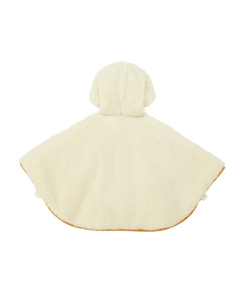 HOT BISCUITS（ホットビスケッツ）の「カラフルビーンズ 裏ボアフリース リバーシブル総柄マント（ポンチョ・キッズ・マルチ・フリー(70-90cm)）」の2枚目の写真