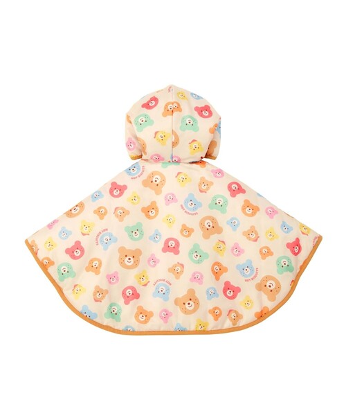 HOT BISCUITS（ホットビスケッツ）の「カラフルビーンズ 裏ボアフリース リバーシブル総柄マント（ポンチョ・キッズ・マルチ・フリー(70-90cm)）」の7枚目の写真