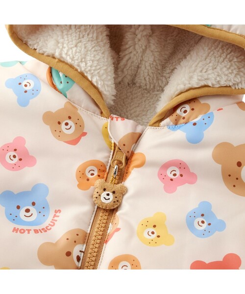 HOT BISCUITS（ホットビスケッツ）の「カラフルビーンズ 裏ボアフリース リバーシブル総柄マント（ポンチョ・キッズ・マルチ・フリー(70-90cm)）」の10枚目の写真