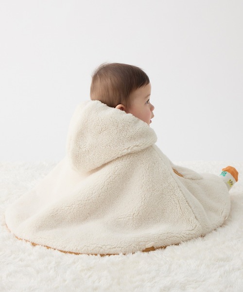 HOT BISCUITS（ホットビスケッツ）の「カラフルビーンズ 裏ボアフリース リバーシブル総柄マント（ポンチョ・キッズ・マルチ・フリー(70-90cm)）」の14枚目の写真