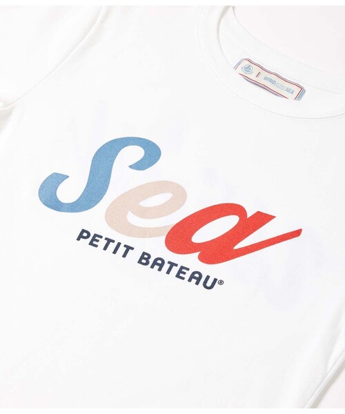 PETIT BATEAU（プチバトー）の「Ｗ＆Ｓプリント半袖Ｔシャツ（Tシャツ/カットソー・レディース・ネイビー/ホワイト/ピンク・SMALL/MEDIUM/XX-SMALL/X-SMALL/LARGE）」の10枚目の写真