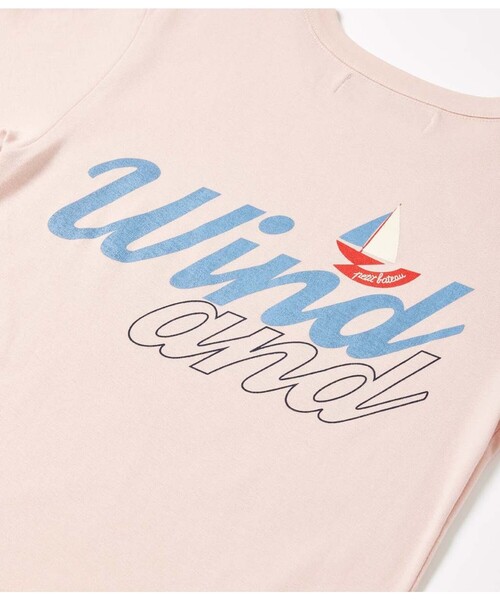 PETIT BATEAU（プチバトー）の「Ｗ＆Ｓプリント半袖Ｔシャツ（Tシャツ/カットソー・レディース・ネイビー/ホワイト/ピンク・SMALL/MEDIUM/XX-SMALL/X-SMALL/LARGE）」の5枚目の写真