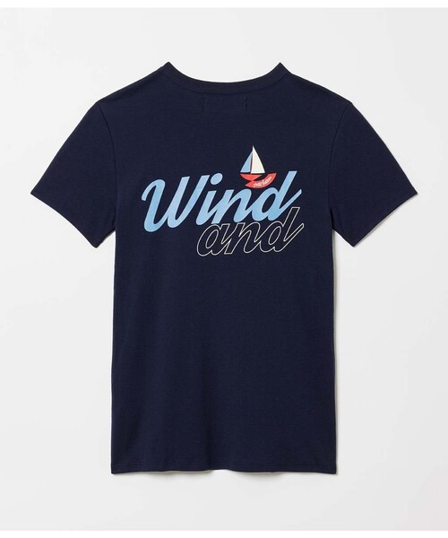 PETIT BATEAU（プチバトー）の「Ｗ＆Ｓプリント半袖Ｔシャツ（Tシャツ/カットソー・レディース・ネイビー/ホワイト/ピンク・SMALL/MEDIUM/XX-SMALL/X-SMALL/LARGE）」の6枚目の写真