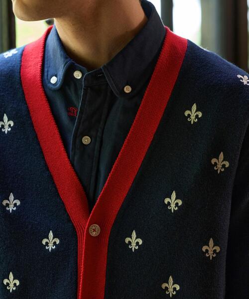 DRESSTERIOR(ドレステリア)の「エンブロイダリー ニットカーディガン(カーディガン/ボレロ・メンズ・グレー/ネイビー・92/91/90/94)」の4枚目の写真