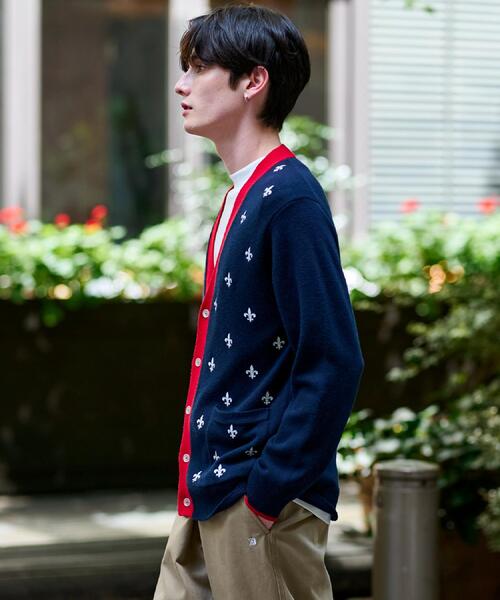 DRESSTERIOR(ドレステリア)の「エンブロイダリー ニットカーディガン(カーディガン/ボレロ・メンズ・グレー/ネイビー・92/91/90/94)」の7枚目の写真
