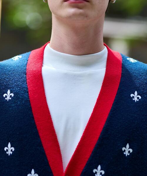 DRESSTERIOR(ドレステリア)の「エンブロイダリー ニットカーディガン(カーディガン/ボレロ・メンズ・グレー/ネイビー・92/91/90/94)」の9枚目の写真