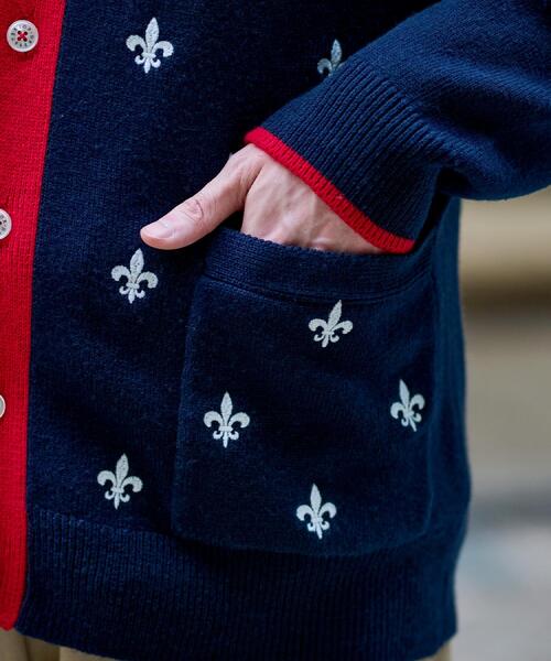 DRESSTERIOR(ドレステリア)の「エンブロイダリー ニットカーディガン(カーディガン/ボレロ・メンズ・グレー/ネイビー・92/91/90/94)」の10枚目の写真