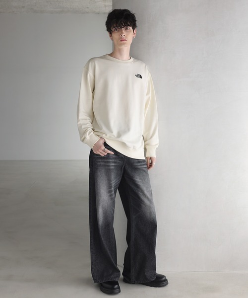 THE NORTH FACE（ザノースフェイス）の「THE NORTH FACE 国内未発売ベーシック コットン ワンポイント ロゴ スウェットM'S CORE SWEATSHIRTS（スウェット・メンズ・シルバー/ラベンダー/クリーム/ブラック・XL/L/M/S）」の16枚目の写真