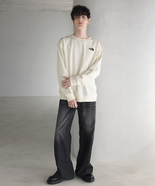 THE NORTH FACE（ザノースフェイス）の「THE NORTH FACE 国内未発売ベーシック コットン ワンポイント ロゴ スウェットM'S CORE SWEATSHIRTS（スウェット・メンズ・シルバー/ラベンダー/クリーム/ブラック・XL/L/M/S）」の19枚目の写真