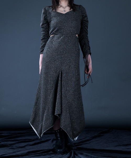 Ellno de Mavie ワンピース Tシャツ ラメ ホワイト 白 F Ellno de Mavie ワンピース Tシャツ ラメ ホワイト 白 F Ellno