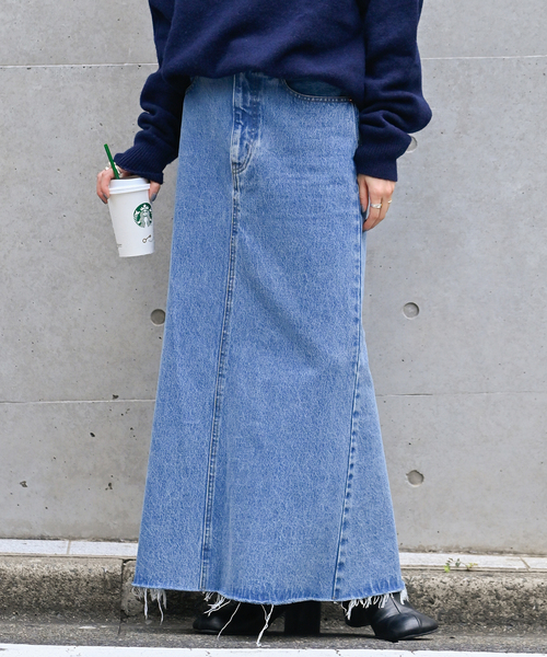追加2 ULTデニムスリットリーンスカート（デニムスカート）｜OUTDOOR