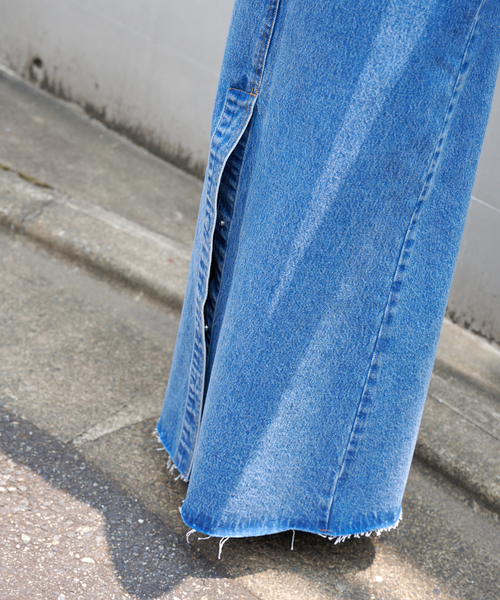 追加2 ULTデニムスリットリーンスカート（デニムスカート）｜OUTDOOR