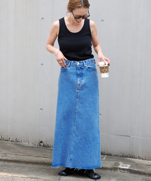 アウトドアプロダクツ　デニムスカート 追加2 ULTデニムスリットリーンスカート（デニムスカート）｜OUTDOOR