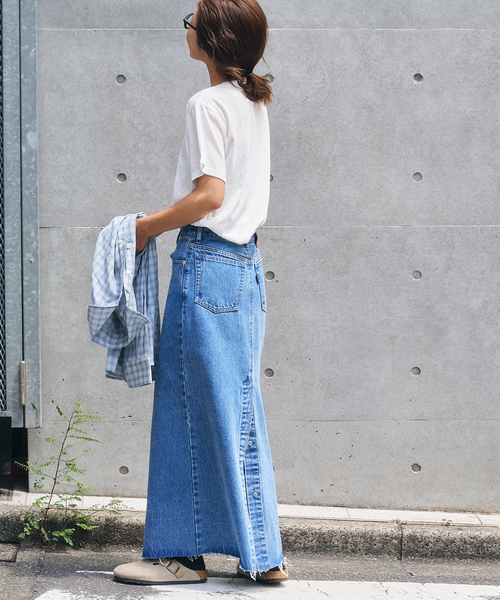 アウトドアプロダクツ　デニムスカート 追加2 ULTデニムスリットリーンスカート（デニムスカート）｜OUTDOOR