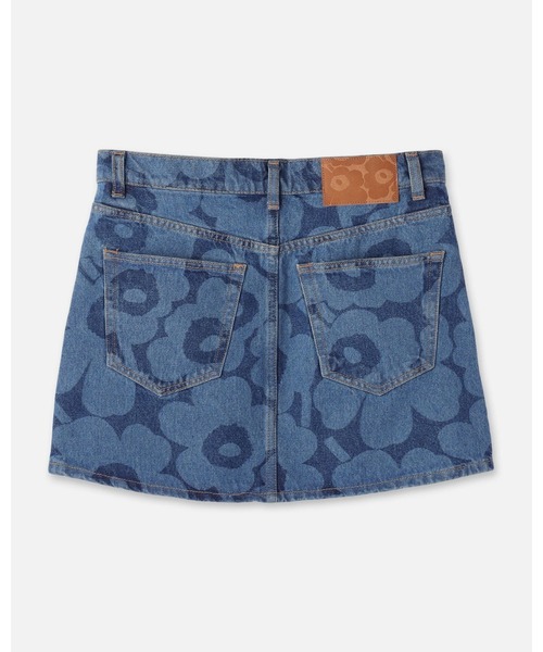marimekko（マリメッコ）の「【ノベルティ付】《Maridenim》 Ruudut Unikko / skirt（デニムスカート・レディース・インディゴブルー・40/38/34/36）」の6枚目の写真