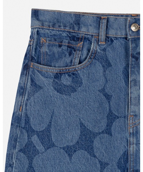 marimekko（マリメッコ）の「【ノベルティ付】《Maridenim》 Ruudut Unikko / skirt（デニムスカート・レディース・インディゴブルー・40/38/34/36）」の8枚目の写真