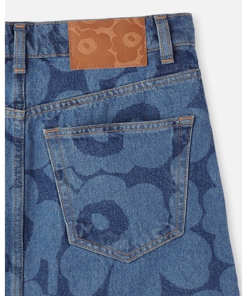 marimekko（マリメッコ）の「【ノベルティ付】《Maridenim》 Ruudut Unikko / skirt（デニムスカート・レディース・インディゴブルー・40/38/34/36）」の9枚目の写真