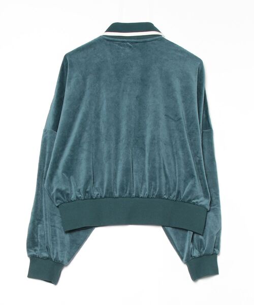 adidas（アディダス）の「adidas Originals × Liberty London エンボス加工 ベルベット スウェットシャツ / アディダスオリジナルス adidas Originals（スウェット・レディース・グリーン・MEDIUM/SMALL/X-SMALL/XX-LARGE/LARGE/X-LARGE）」の6枚目の写真