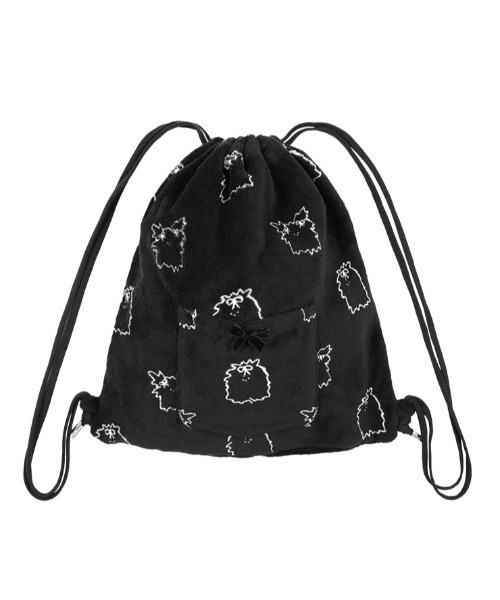 FANCY CLUB(ファンシークラブ)の「【FANCY X DUSTY】Zzz DUSTY SALON PAJAMA GYM SACK / 【ファンシー X ダスティ】Zzzダスティーサロンパジャマリュック(バックパック/リュック・レディース・スカイブルー/ブラック・ONE SIZE)」の7枚目の写真