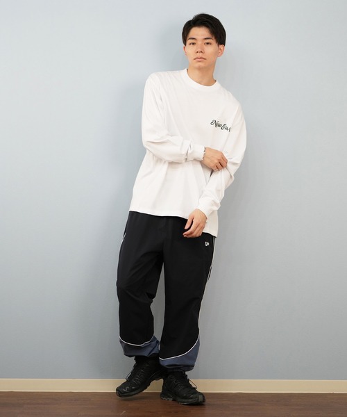 NEW ERA(ニューエラ)の「NEW ERA/ニューエラオーバーサイズド パイピング トラックパンツ ロンパン セットアップ対応 14674815/14674816(その他パンツ・メンズ・ブラック/ネイビー・2XL/M/XL/L)」の11枚目の写真