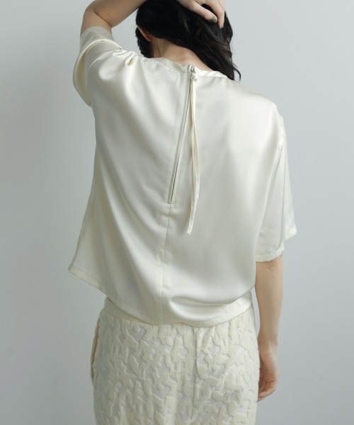 セール】Satin Over Tops（Tシャツ/カットソー）｜anuke（アンヌーク