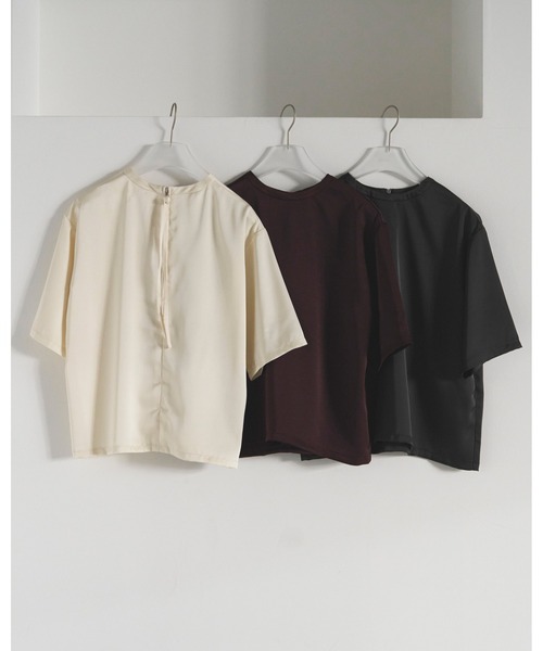 セール】Satin Over Tops（Tシャツ/カットソー）｜anuke（アンヌーク