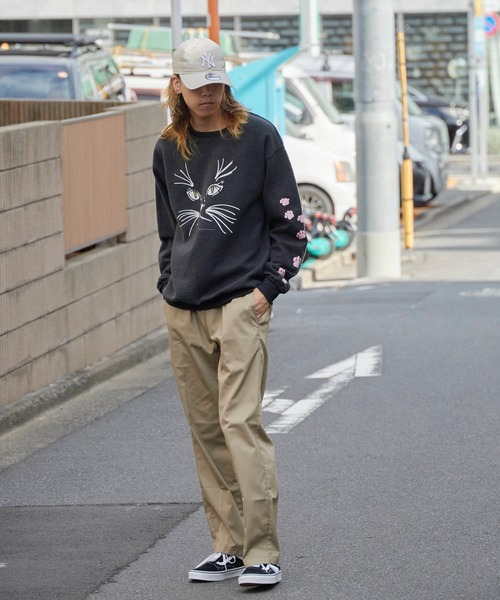 JERZEES（ジャージーズ）の「JERZEES/ジャージーズ CAT FACE OTHER-SIDE CREWSWEAT スウェット（スウェット・メンズ・レッド/ブラック・XL/L/M）」の16枚目の写真