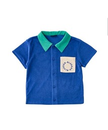 BLUEDOG(ブルードッグ)のBLUEDOG テリー素材 オープンカラーTシャツ(キッズ)(ポロシャツ)