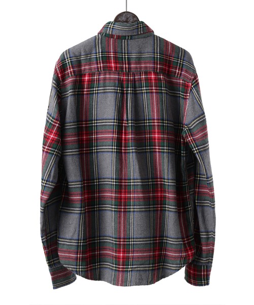 many men many mind（メニーメンメニーマインド）の「レギュラーカラー ネルシャツ/チェックシャツ/レギュラーフィット（シャツ/ブラウス・レディース・ピンク系その他/レッド/ピンク/ワインレッド/ホワイト系その他/レッド系その他/ホワイト系その他2/ネイビー系/ワイン系/ホワイト/オレンジ/ネイビー/グレー/ブルー/ライトグリーン/ブルー系その他/ネイビー系1・LARGE/MEDIUM/FREE/X-LARGE）」の18枚目の写真
