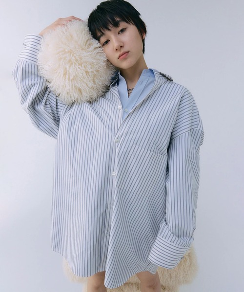 セール】【JOSEMOON/ジョゼムーン】JOSEMOON STRIPE SHIRT/ジョゼ