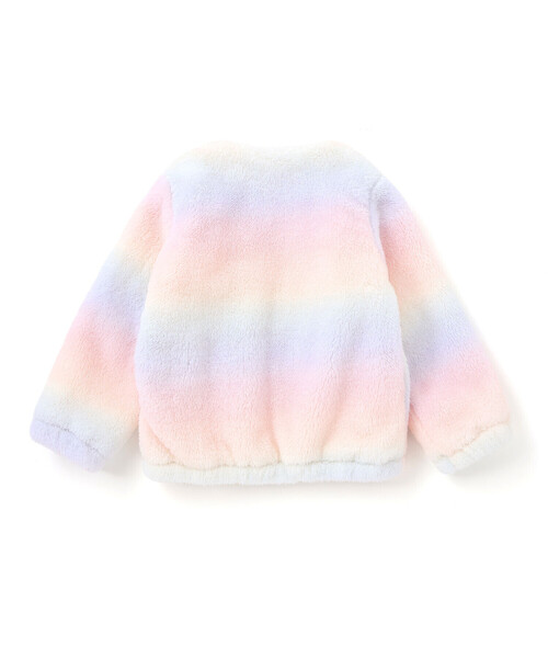 SLAP SLIP（スラップスリップ）の「ハートポケットオーロラボアジャケット(80~130cm)（ブルゾン・キッズ・パープル系その他/ピンク系その他・80ｃｍ/100cm/120cm/90cm/110cm/130cm）」の17枚目の写真