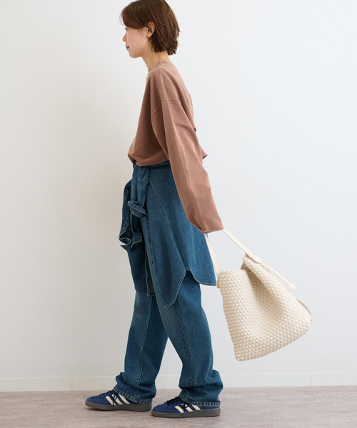 JOURNAL STANDARD relume(ジャーナルスタンダード レリューム)の「《追加》【HOLIDAYS COMFORT】USAコットンインレイウラケプルオーバー(Tシャツ/カットソー・レディース・ブラック系その他/グレー/ブラウン/モスグリーン/パープル・FREE)」の14枚目の写真