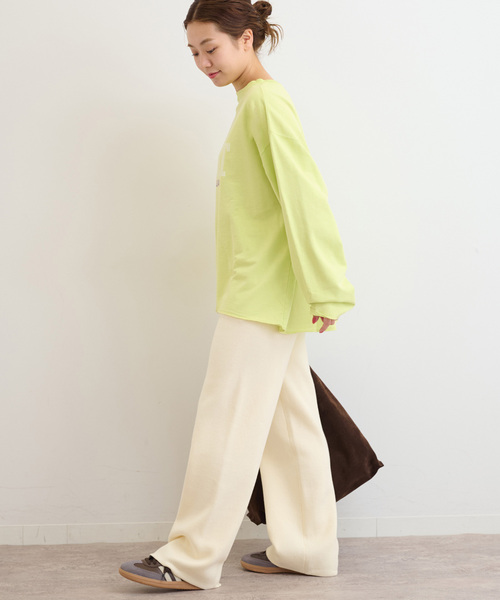 JOURNAL STANDARD relume(ジャーナルスタンダード レリューム)の「《追加》【HOLIDAYS COMFORT】USAコットンインレイウラケプルオーバー(Tシャツ/カットソー・レディース・ブラック系その他/グレー/ブラウン/モスグリーン/パープル・FREE)」の7枚目の写真