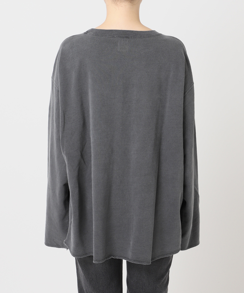 JOURNAL STANDARD relume(ジャーナルスタンダード レリューム)の「《追加》【HOLIDAYS COMFORT】USAコットンインレイウラケプルオーバー(Tシャツ/カットソー・レディース・ブラック系その他/グレー/ブラウン/モスグリーン/パープル・FREE)」の22枚目の写真