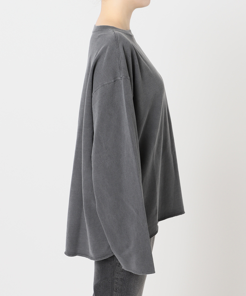 JOURNAL STANDARD relume(ジャーナルスタンダード レリューム)の「《追加》【HOLIDAYS COMFORT】USAコットンインレイウラケプルオーバー(Tシャツ/カットソー・レディース・ブラック系その他/グレー/ブラウン/モスグリーン/パープル・FREE)」の21枚目の写真